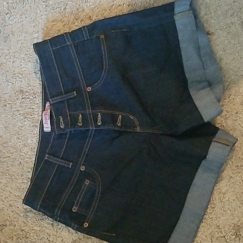 High Waisted Button-up Shorts